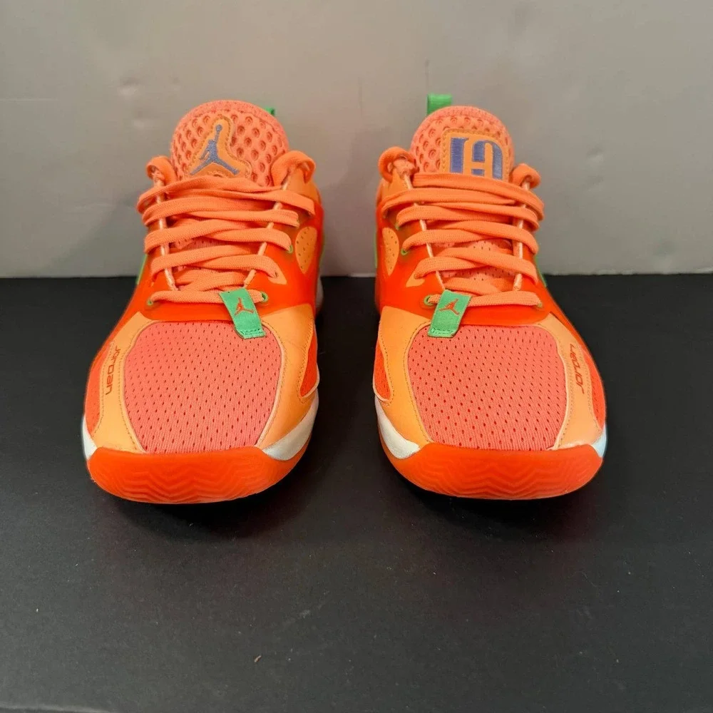 Jordan Luka 3 Motorsport Safety Orange Green Mens Basketball Shoes Size 6